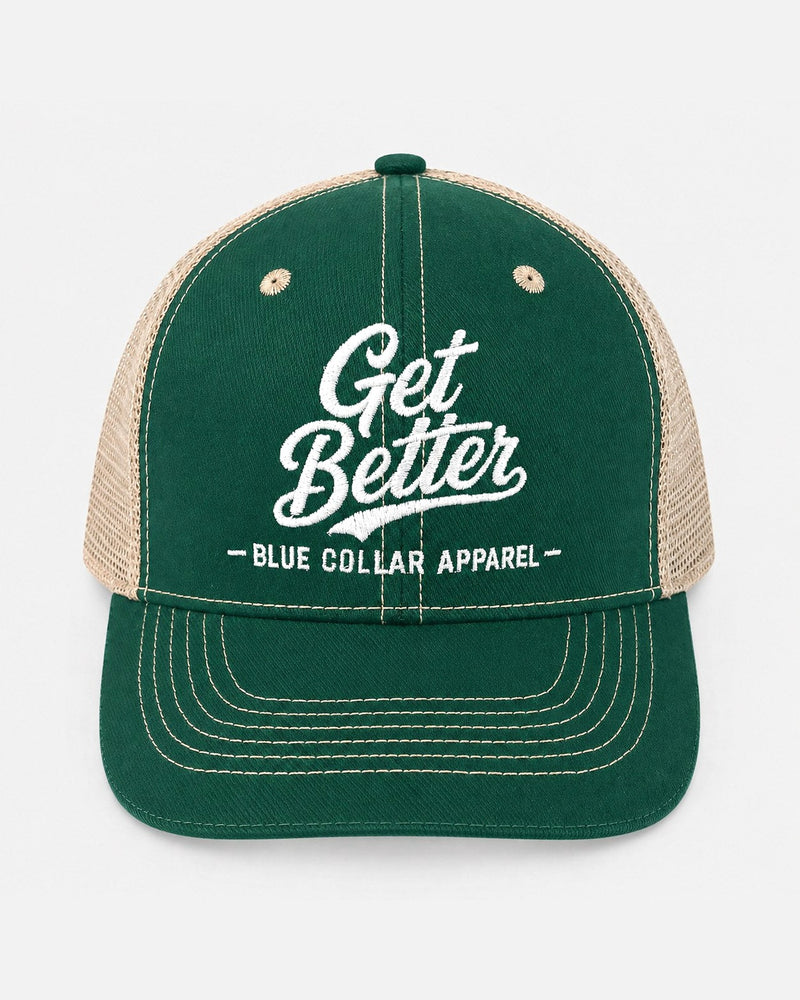 Get Better Trucker — Forest Green