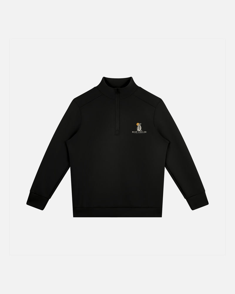 Blue Collar Quarter-Zip — Black / Dark Gray