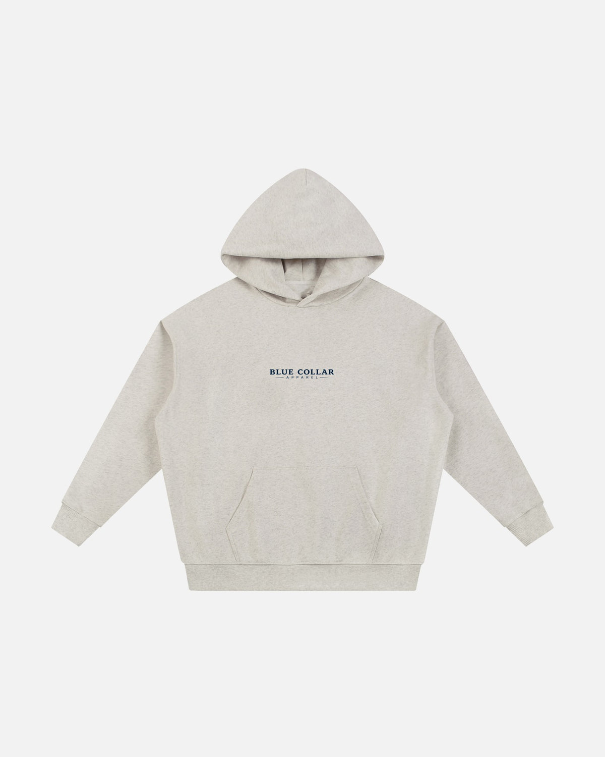 Blue Collar Logo Hoodie — Oat Gray / Apricot