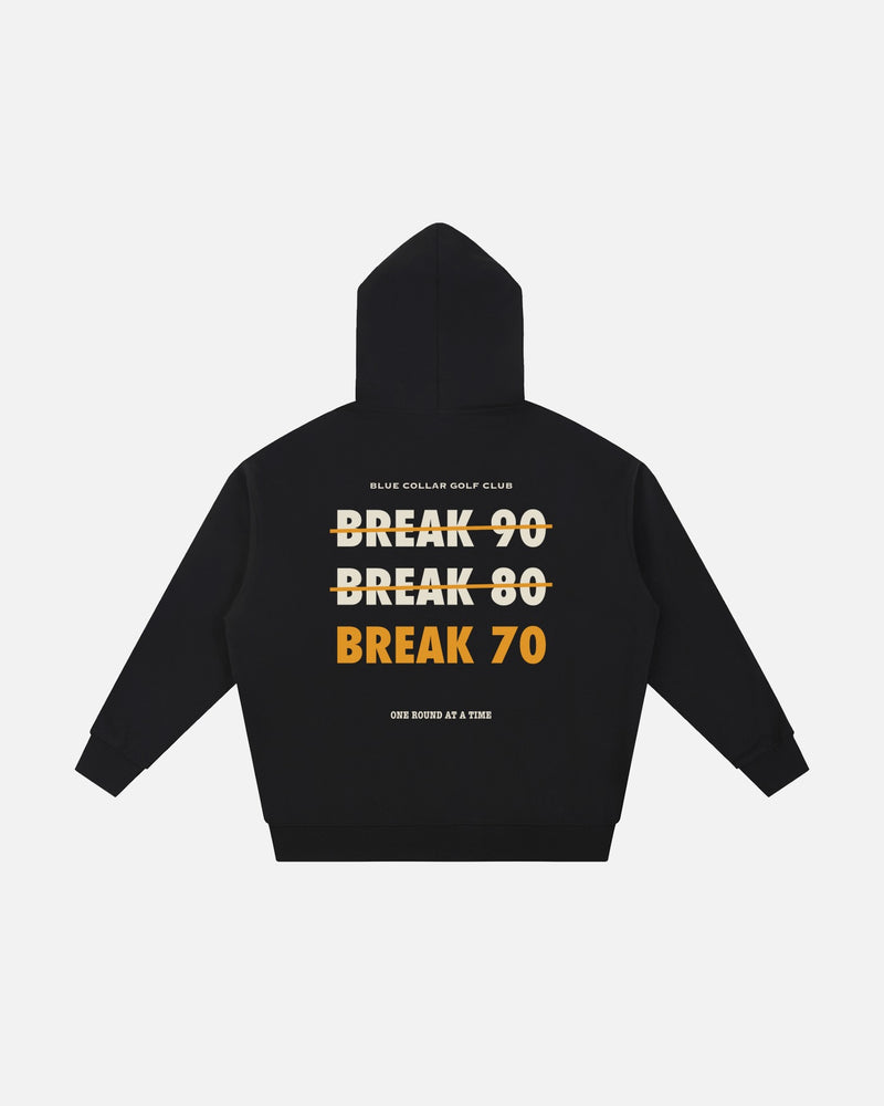 Break 70 Hoodie — Black / Green / Coffee