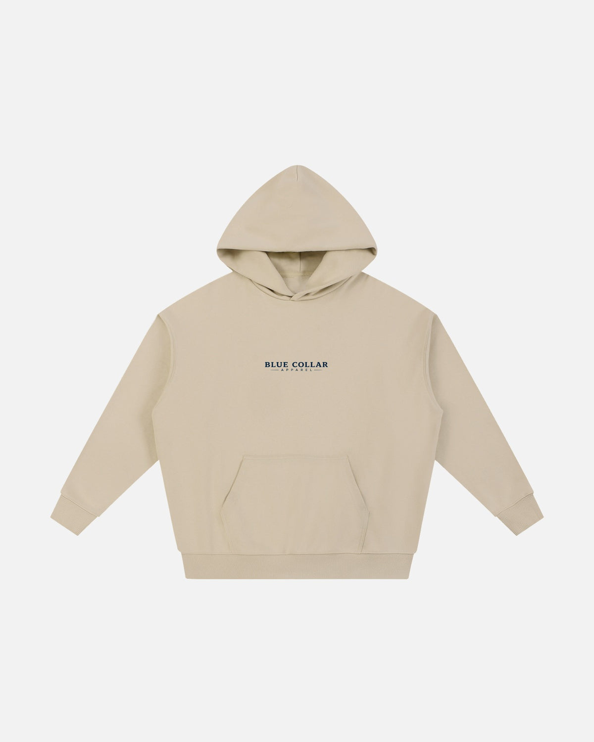 Blue Collar Logo Hoodie — Oat Gray / Apricot