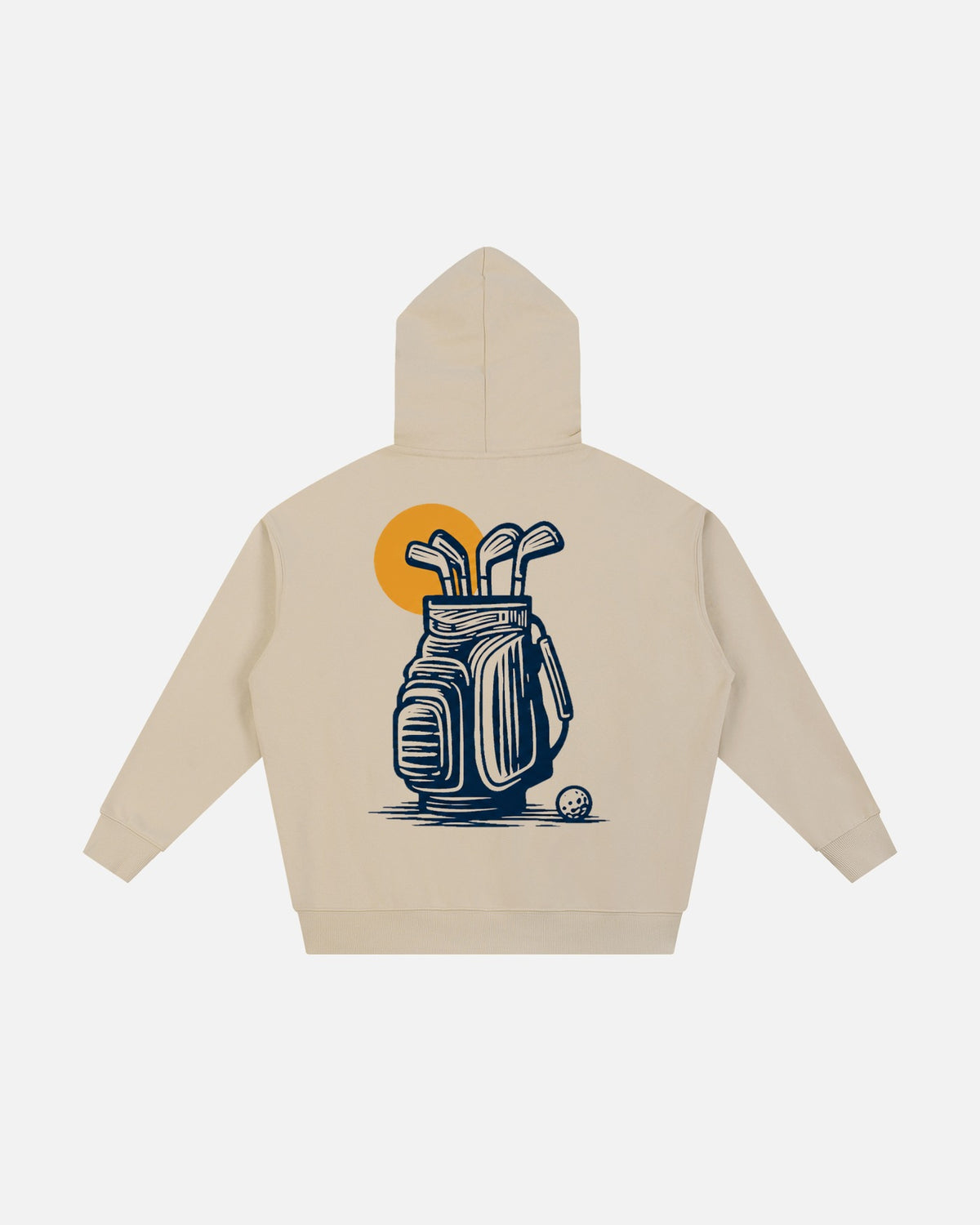 Blue Collar Logo Hoodie — Oat Gray / Apricot